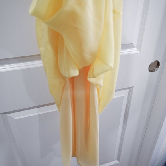 Intermix Size XS /US0 Chelsea Yellow Chiffon Maxi Dress 100% Silk Maxi Dress - Picture 8 of 10
